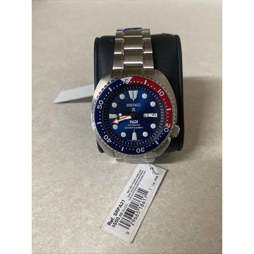 Rare Seiko Prospex SRPA21 Special Edition PADI Turtle Pepsi New
